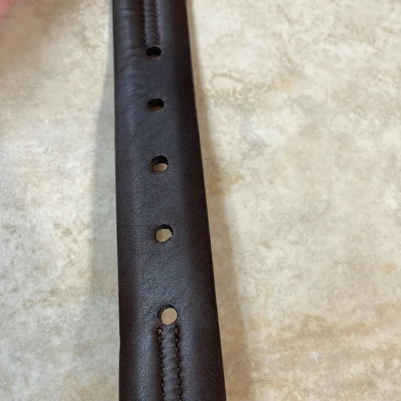 Tulliani Men’s Belt Dress Italian Calfskin Leather 4522 Dark Brown Size 34 - Picture 9 of 12